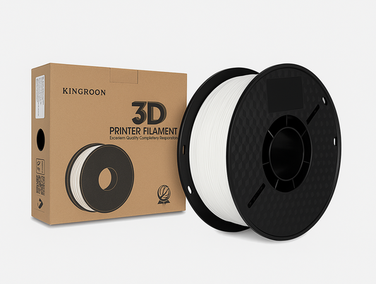 Kingroon PETG 3D Printer Filament 1KG/Roll 1.75mm WHITE - klmrket.uk