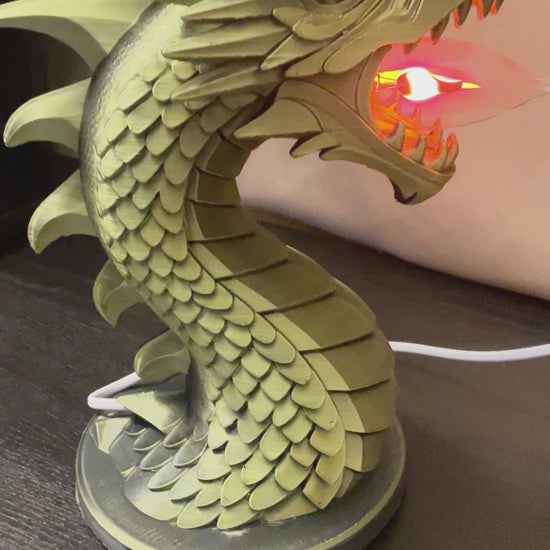 Decorative Dragon Style Table Bedside Lamp - klmarket.uk
