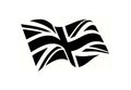 Waving Flying Union Jack Flag Car Bumper Sticker Window Tailgate Vinyl Decal - klmarket.uk