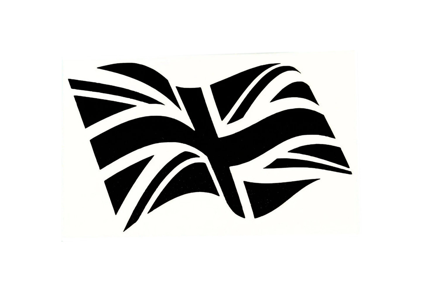 Waving Flying Union Jack Flag Car Bumper Sticker Window Tailgate Vinyl Decal - klmarket.uk