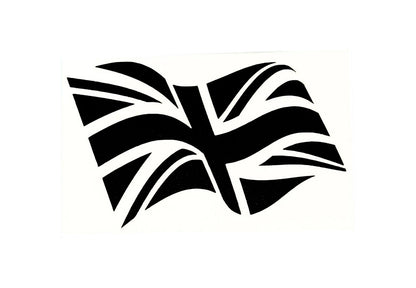 Waving Flying Union Jack Flag Car Bumper Sticker Window Tailgate Vinyl Decal - klmarket.uk