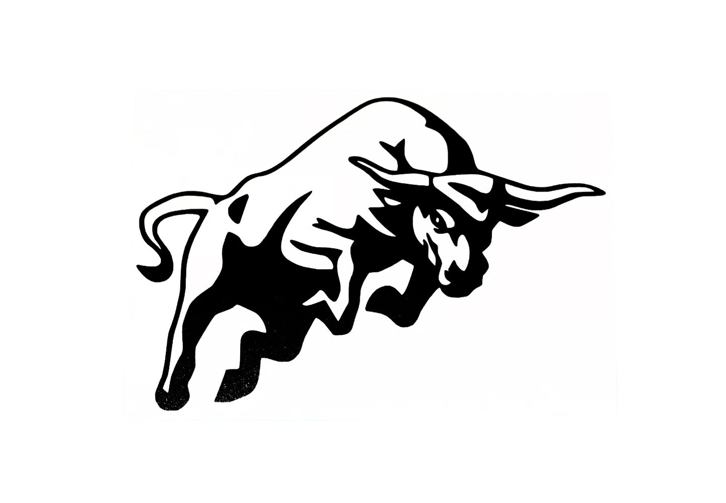 Bull Buffalo Car Bumper Sticker - Vinyl Decal For Window Laptop Adhesive - klmarket.uk