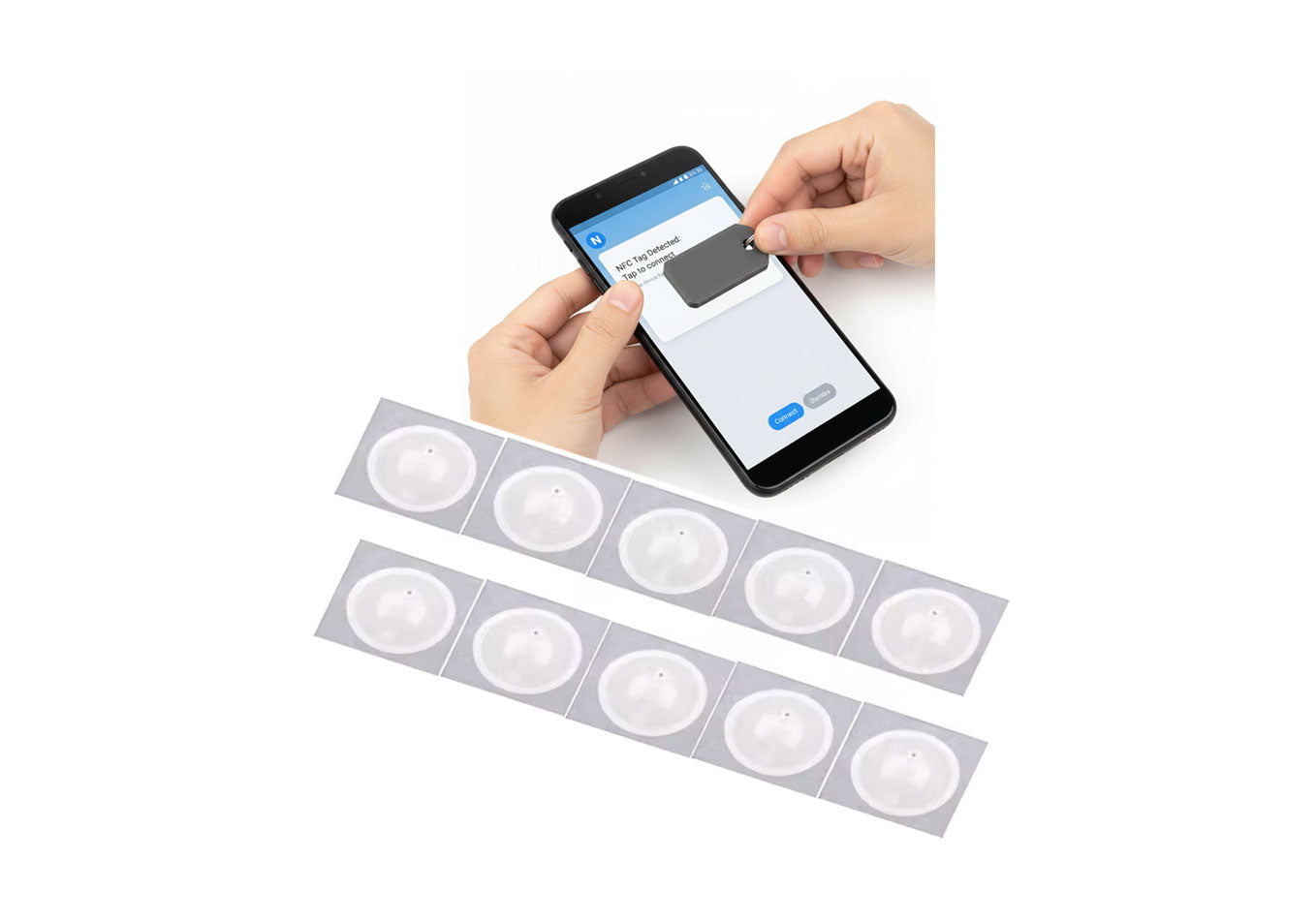 NFC Tag Stickers 25mm for Android iPhone iOS NFC213