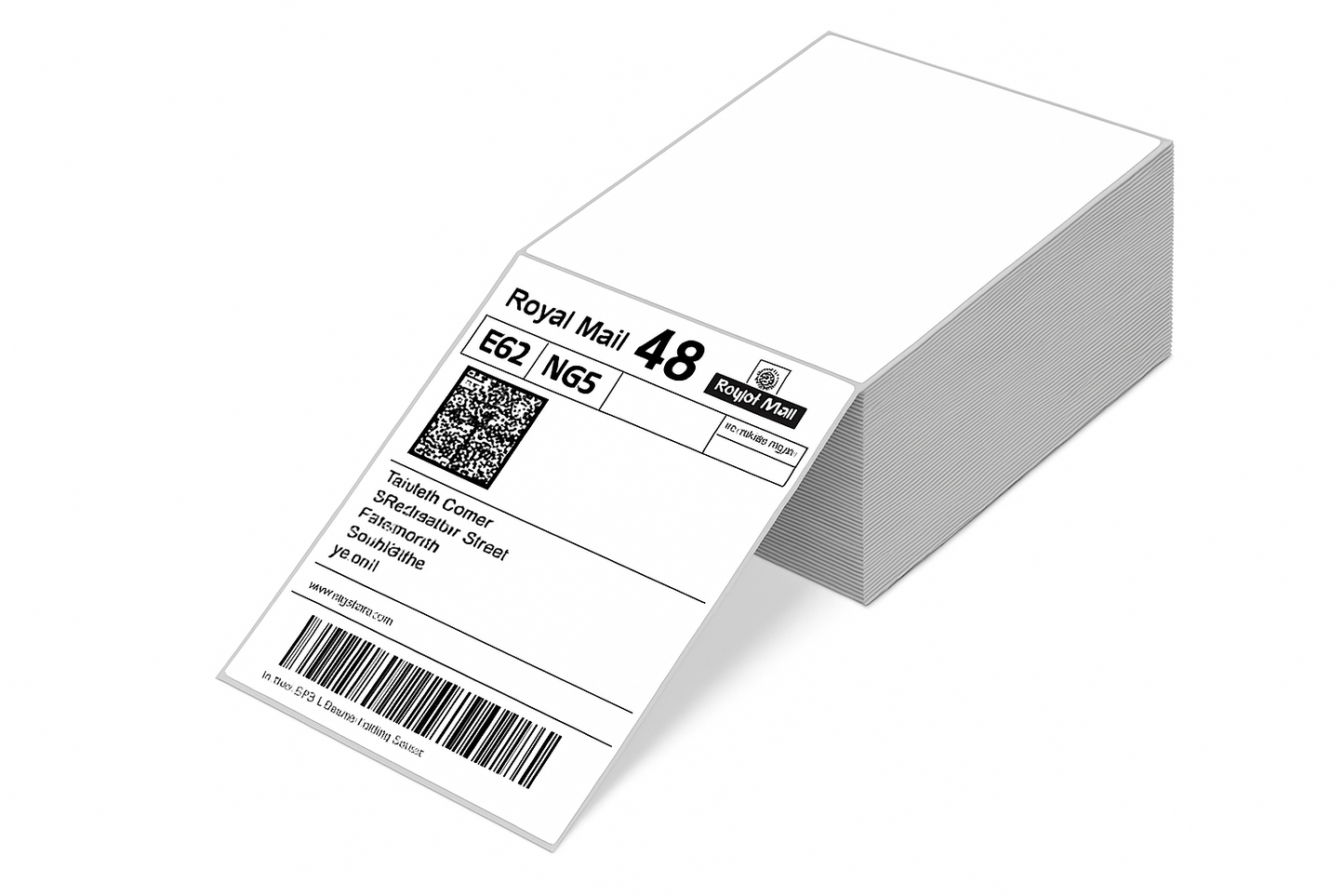 Thermal Printer Shipping Fanfold Labels 4x6'' - klmarket.uk
