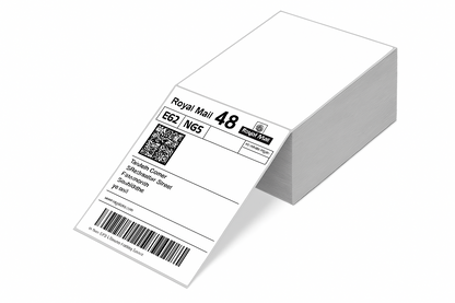 Thermal Printer Shipping Fanfold Labels 4x6'' - klmarket.uk